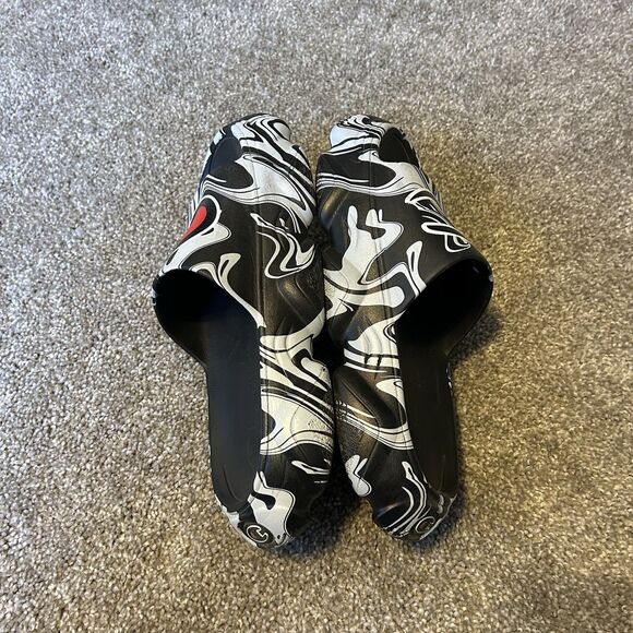 Champion Meloso Squish Slides Sandals Oversized Black White Panda Logo Men’s 12 main image 8
